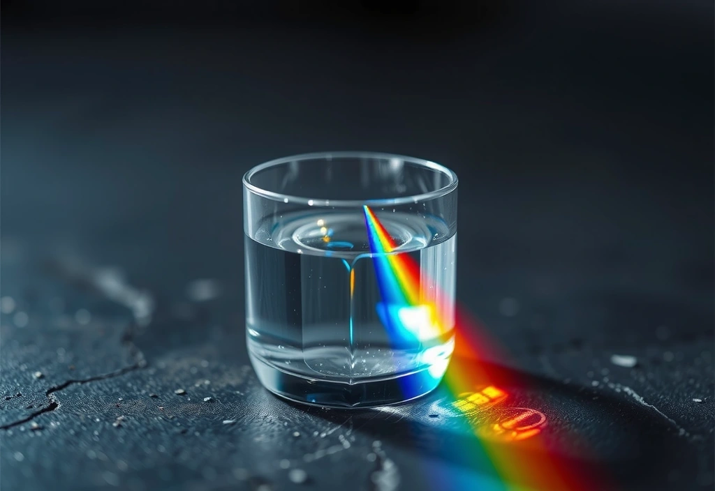 Lichtbrechung durch Prisma als Symbol für Datenklarheit